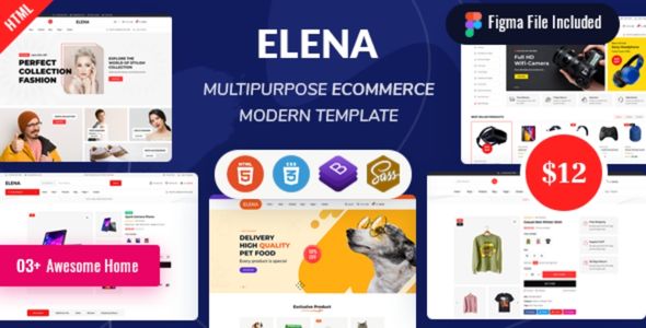 Elena HTML Templates For E-Commerce