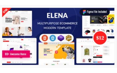 Elena- multipurpose E-commerce Bootstrap HTML template