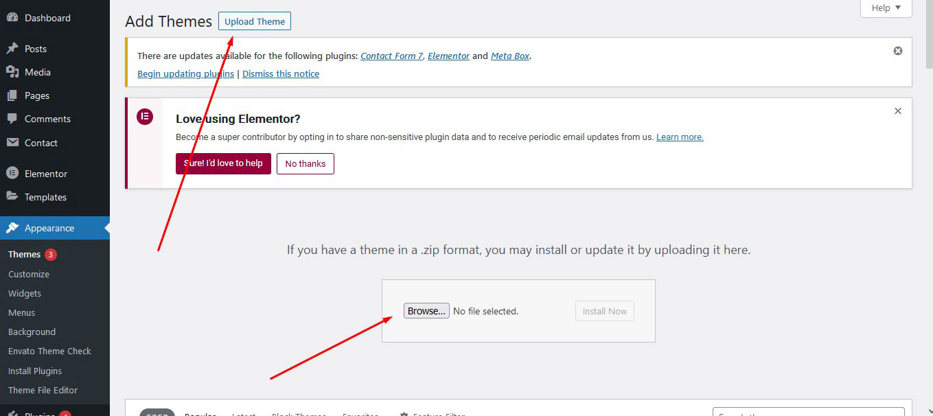 Install required plugins